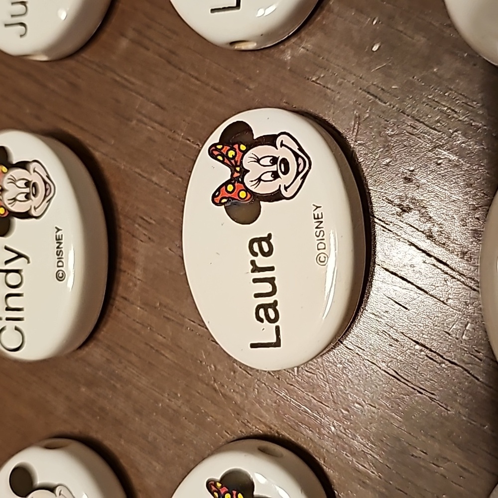 New Vintage Disney Micky & Minnie Name Charms For Braclet Necklace Crafts - Picture 6 of 10